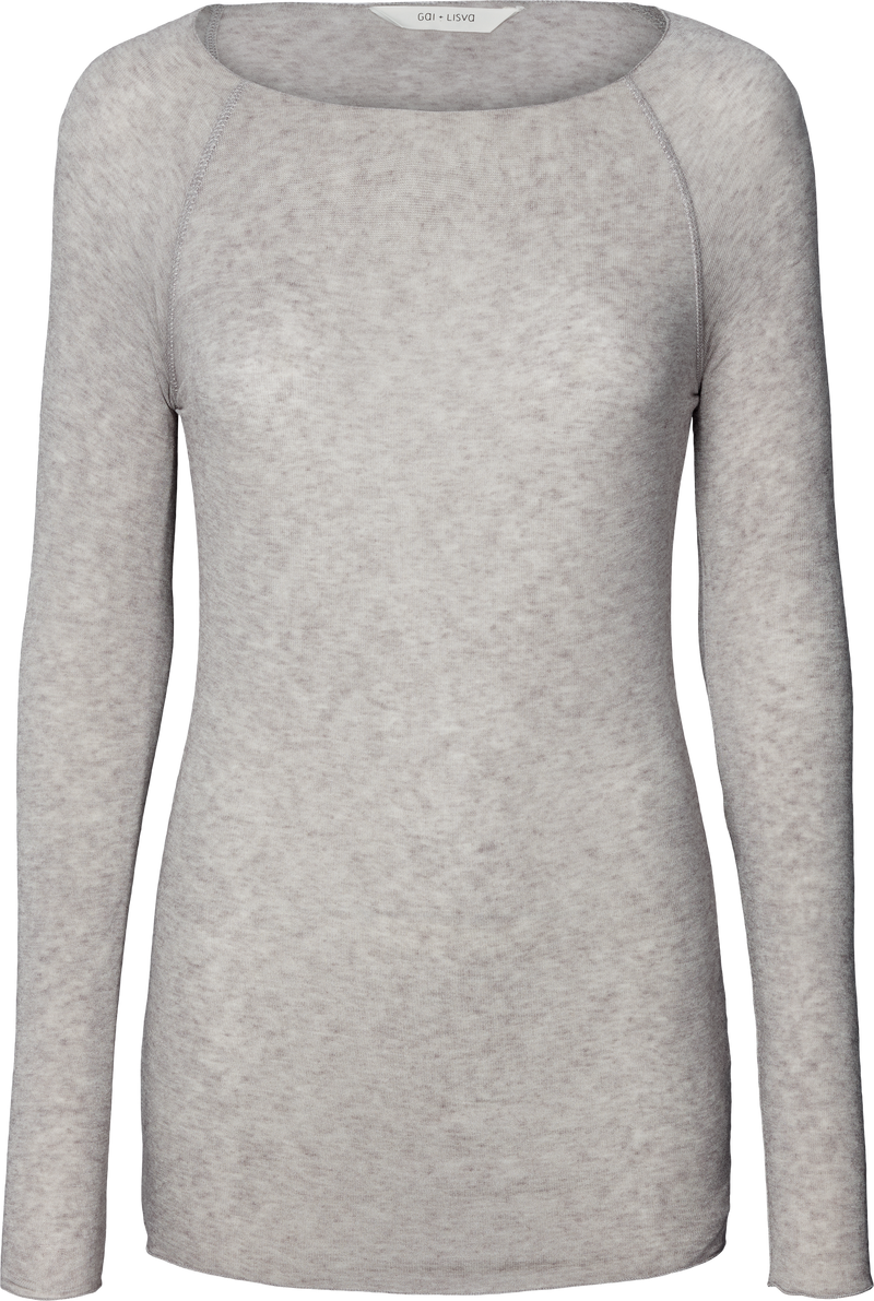 GAI+LISVA Amalie Wool Top Top 601 Light Grey Melange