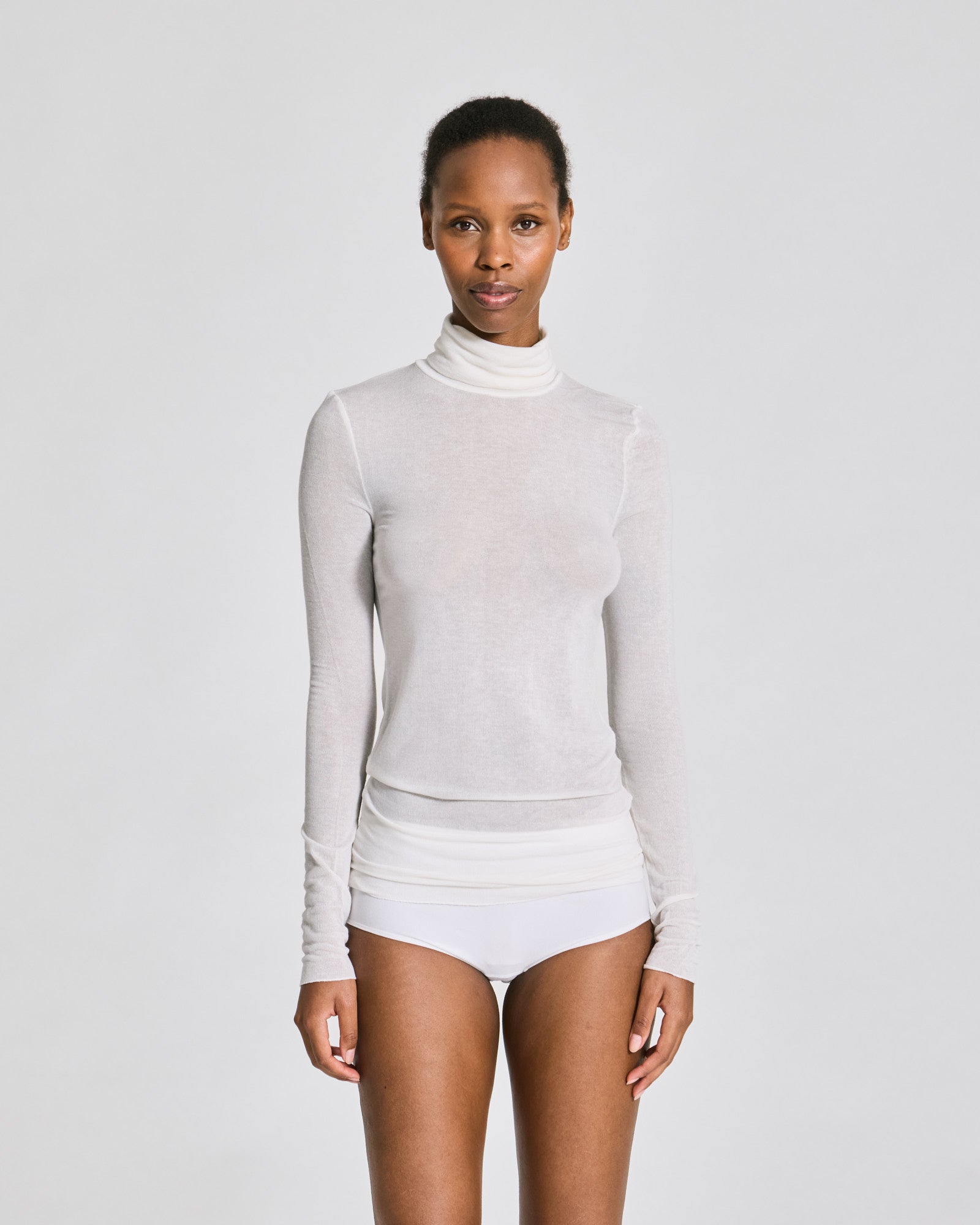 GAI+LISVA Anna Wool Turtleneck Tops & T-shirts 100 White