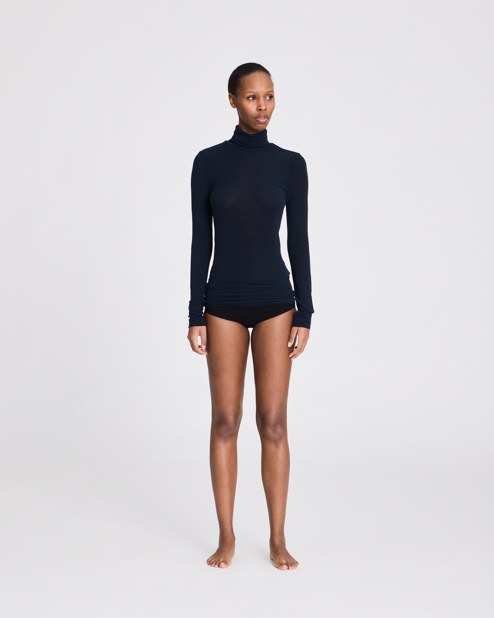 GAI+LISVA Anna Wool Turtleneck Tops & T-shirts 181 Midnight Blue