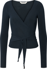 GAI+LISVA Anne Wool Wrap Top Top 181 Midnight Blue
