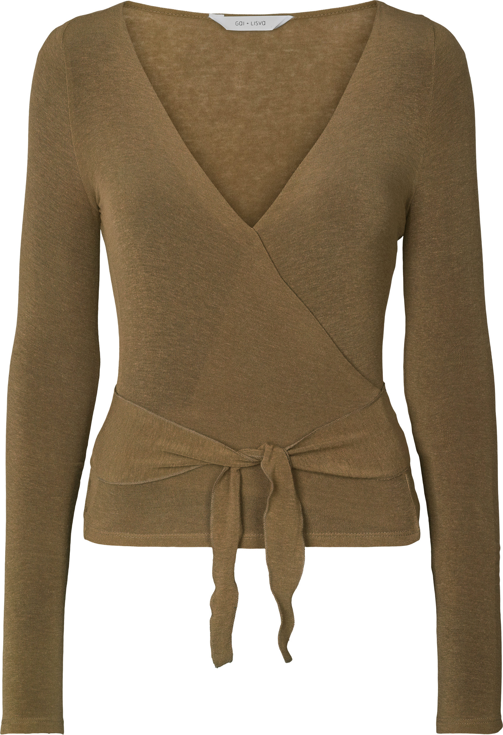 GAI+LISVA Anne Wool Wrap Top Top 861 Kangaroo