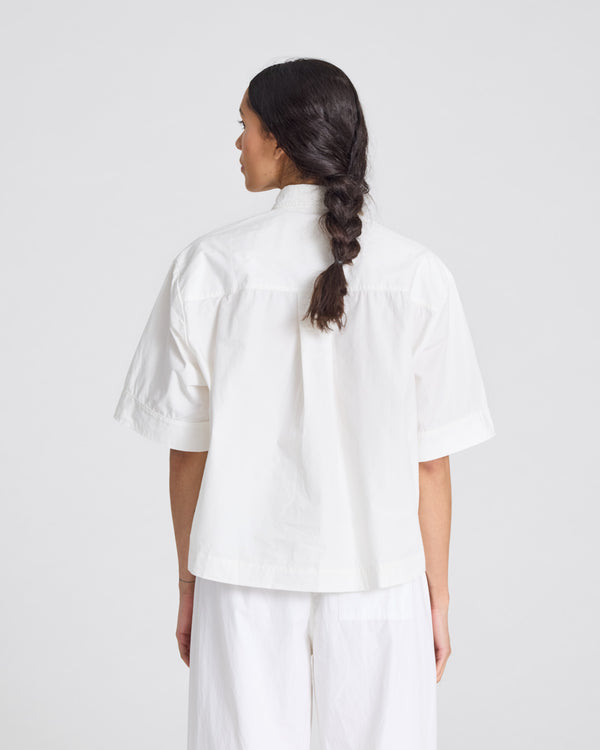 GAI+LISVA Astrid S/S Shirt Poplin Gots 243975 Shirt 124 Whisper White