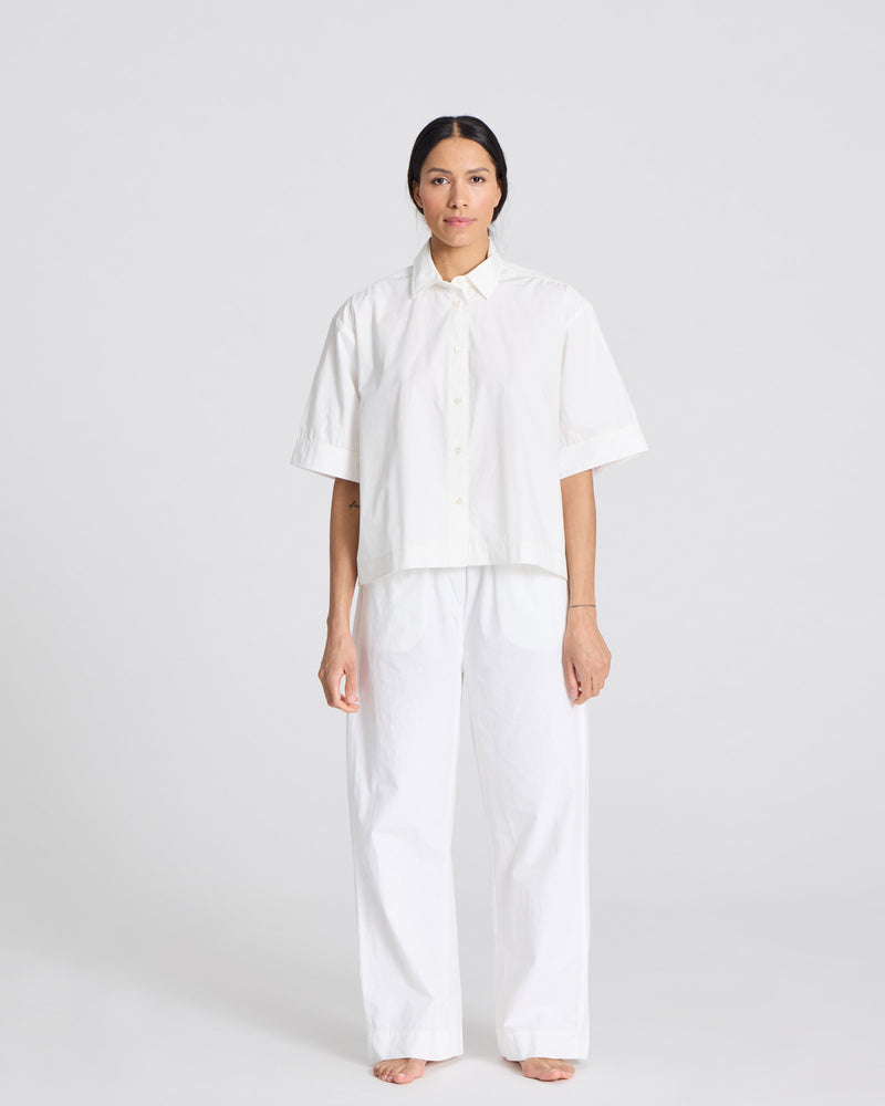 GAI+LISVA Astrid S/S Shirt Poplin Gots 243975 Shirt 124 Whisper White