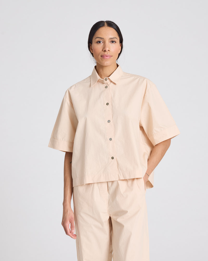 GAI+LISVA Astrid S/S Shirt Poplin Gots 243975 Shirt 195 Smoke Gray
