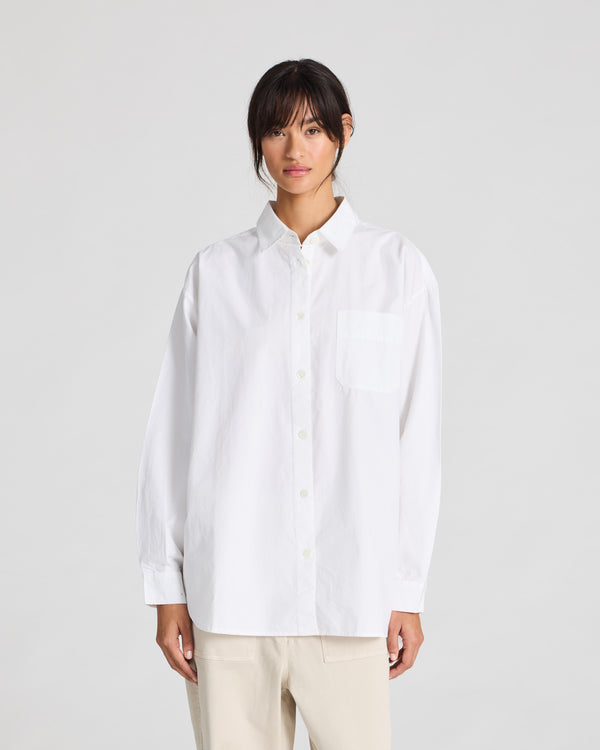 GAI+LISVA Astrid Shirt Poplin Gots 243975 Shirt 100 White