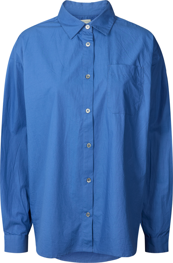 GAI+LISVA Astrid Shirt Poplin Gots 243975 Shirt 514 Clear Blue