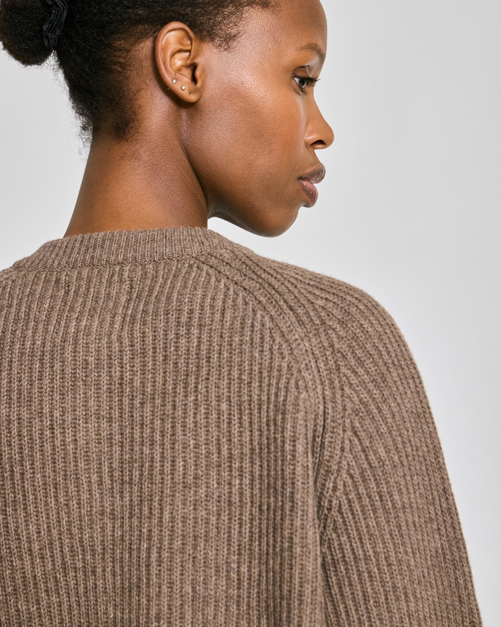 GAI+LISVA Augusta L/S Cardigan Lambswool Knit GOTS Lambswool l Knitwear 756 Mole Melangé