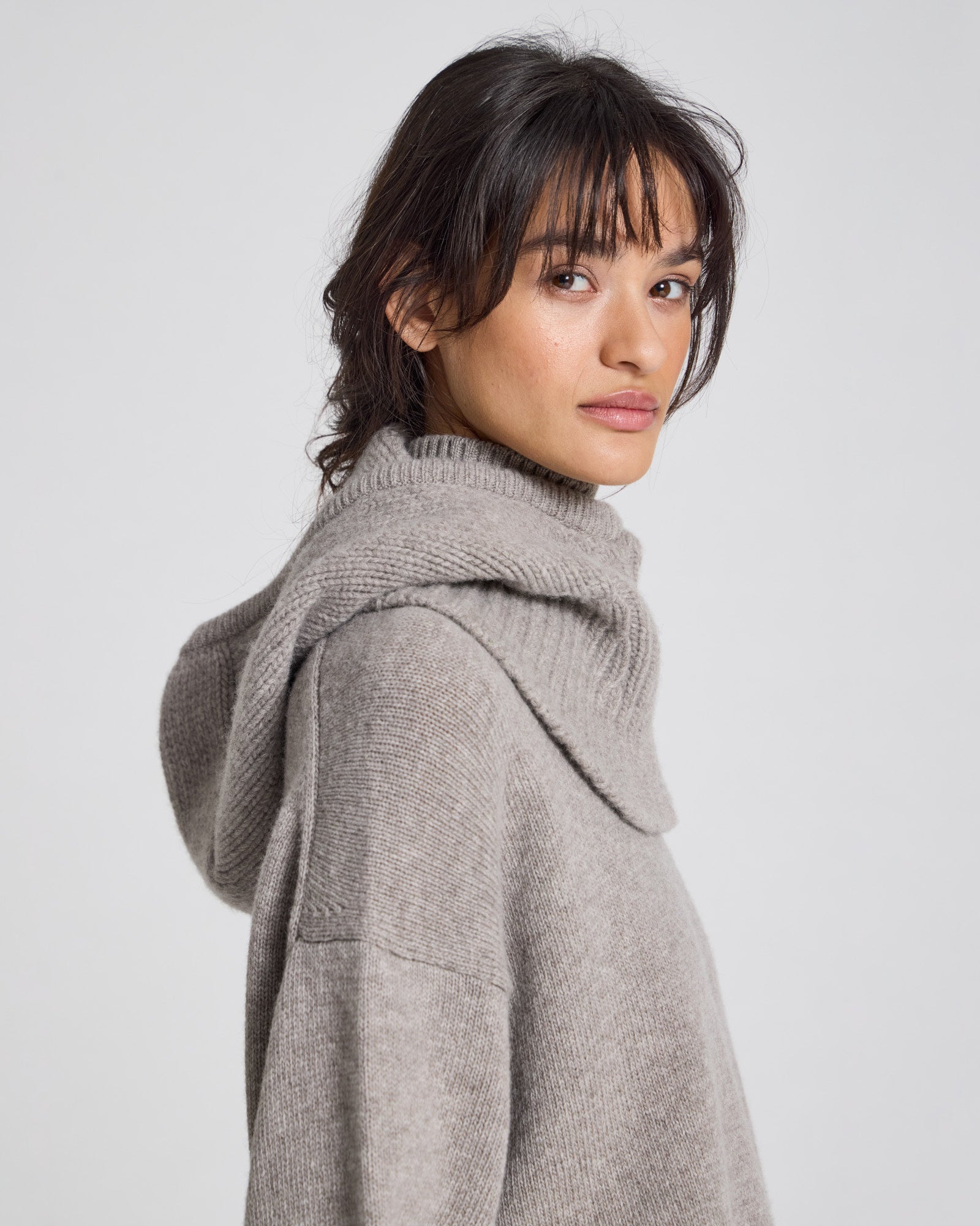 GAI+LISVA Balaklava Lammwolle Lambswool l Knitwear 173 Stone Grey