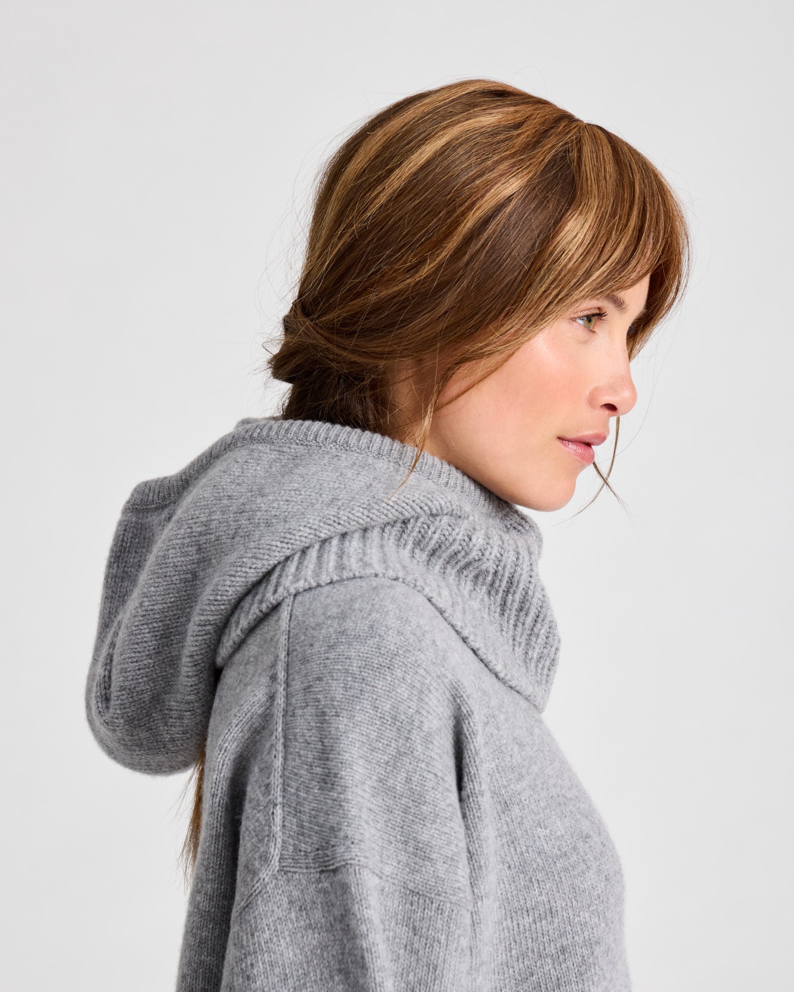 GAI+LISVA Balaklava Lammwolle Lambswool l Knitwear 602 Grey Melange