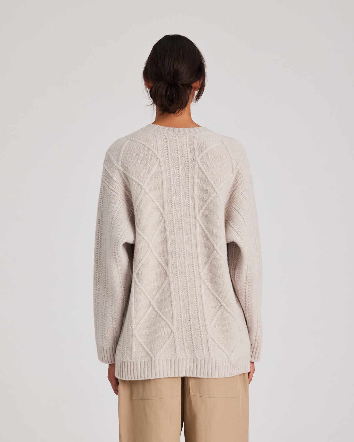 GAI+LISVA Clara Lammwoll-Strickjacke Knit 826 Island Fossil