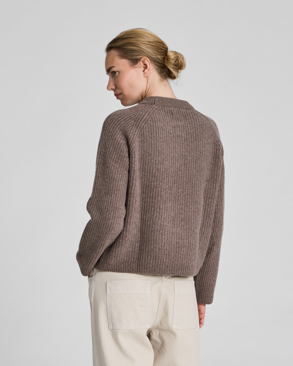 GAI+LISVA Dorthea L/S Pullover Lambswool Knit Lambswool l Knitwear 756 Mole Melangé