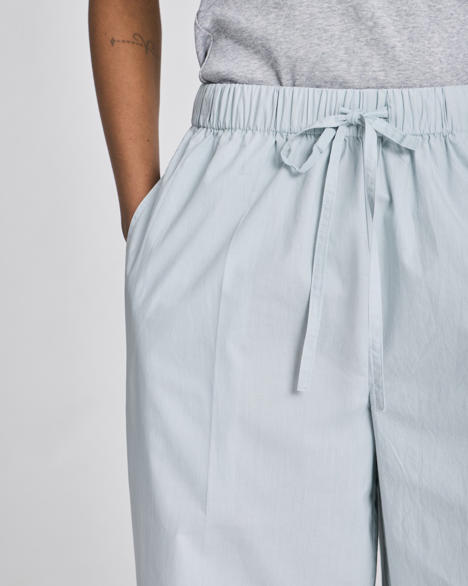 GAI+LISVA Ellen Light Poplin Pant GOTS Trousers & Shorts 711 Aqua