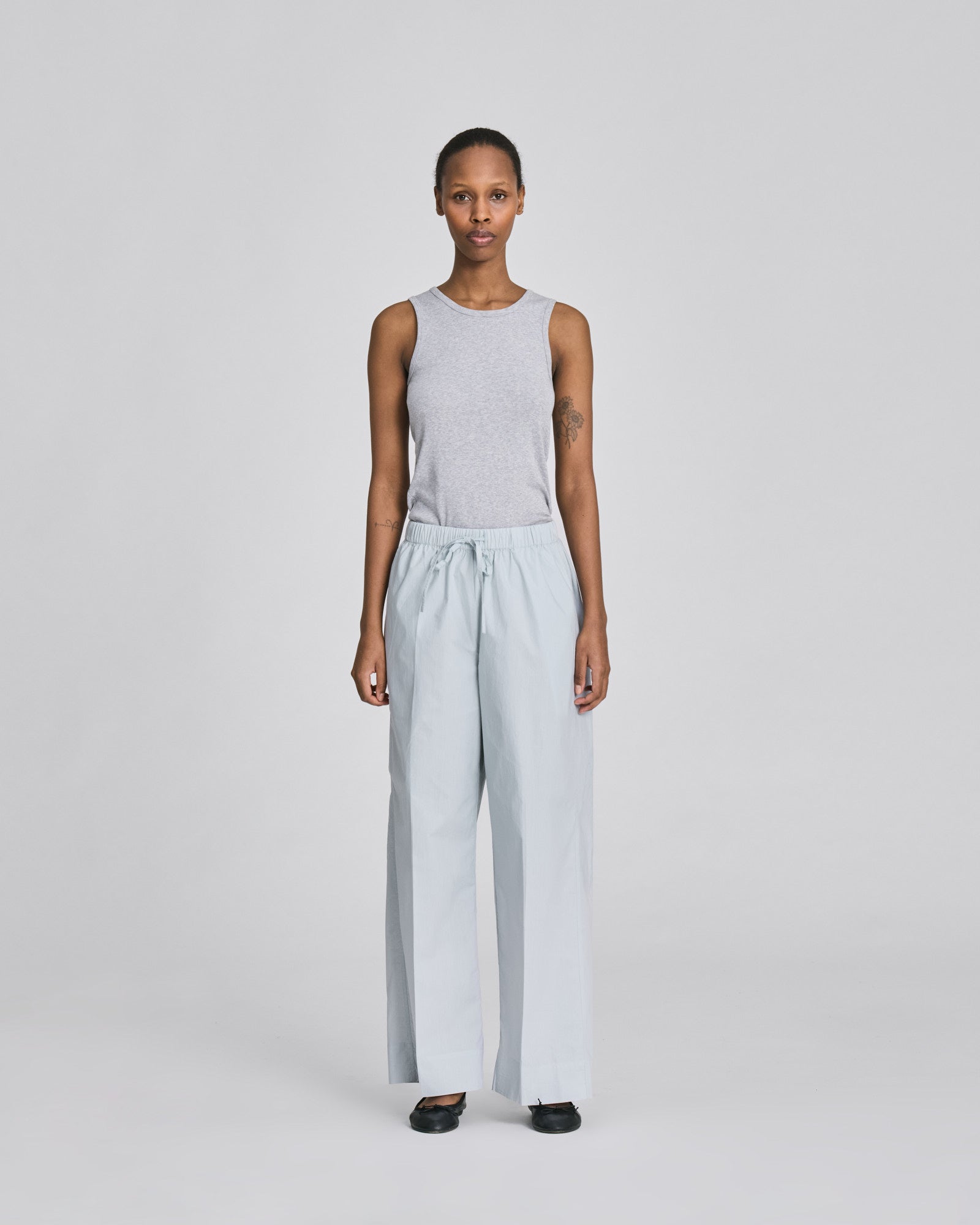 GAI+LISVA Ellen Light Poplin Pant GOTS Trousers & Shorts 711 Aqua
