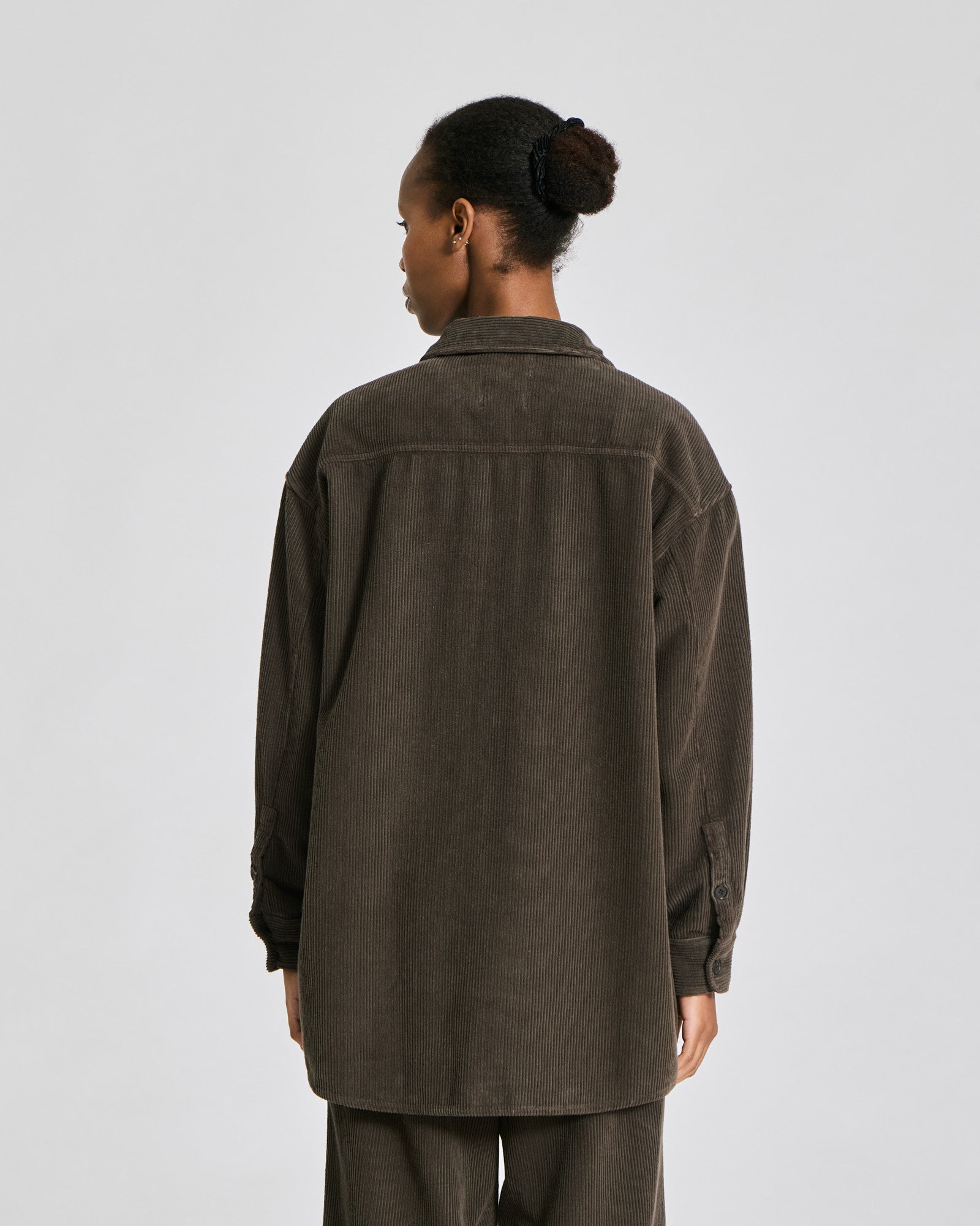 GAI+LISVA Else L/S Cotton Corduroy Shirt Shirts & Blouses 651 Black Olive