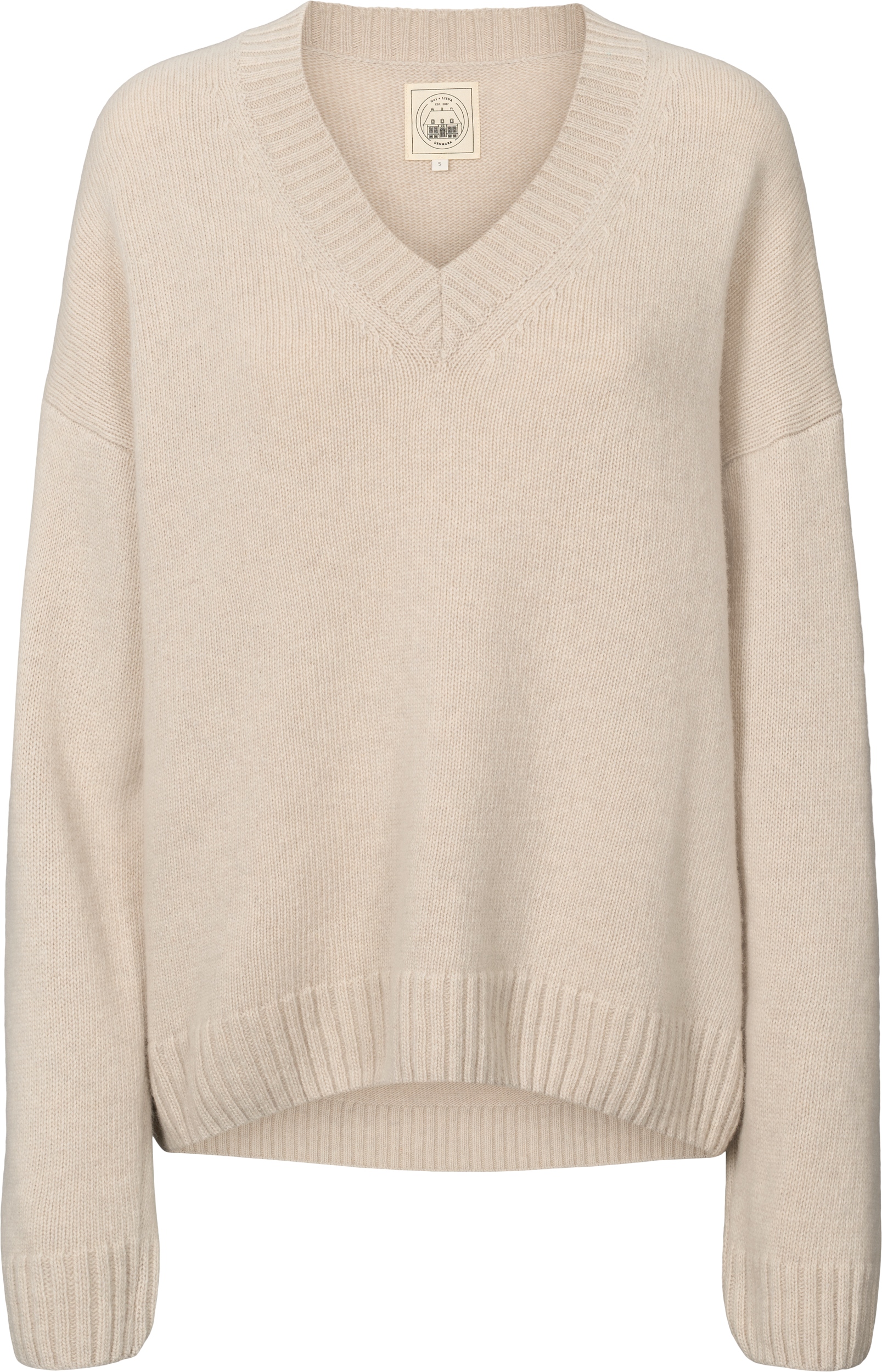 GAI+LISVA Elvira Lambswool V-neck Knit Lambswool l Knitwear 826 Island Fossil