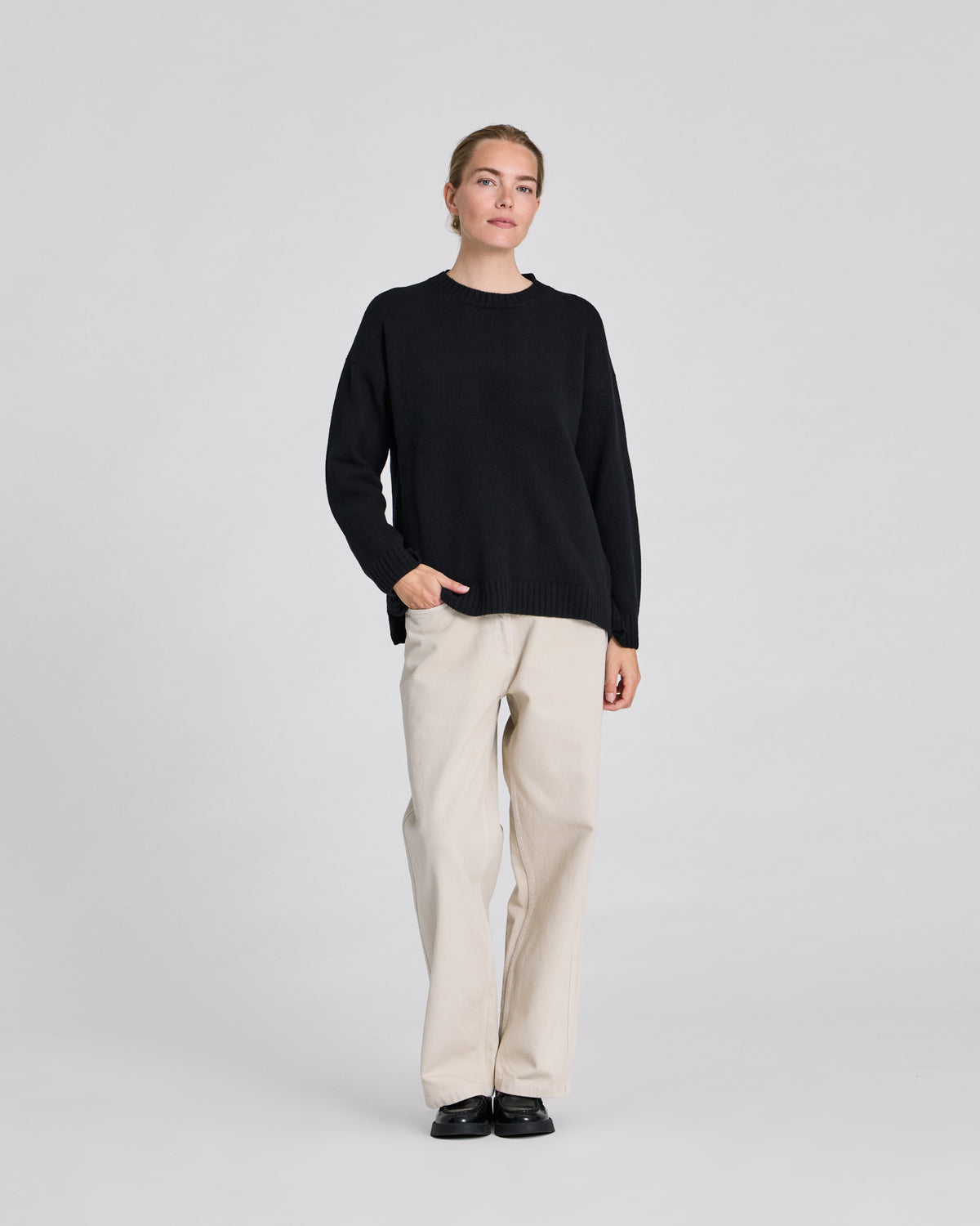 LISVA Emely Lambswool Knit Lambswool l Knitwear 650 Black
