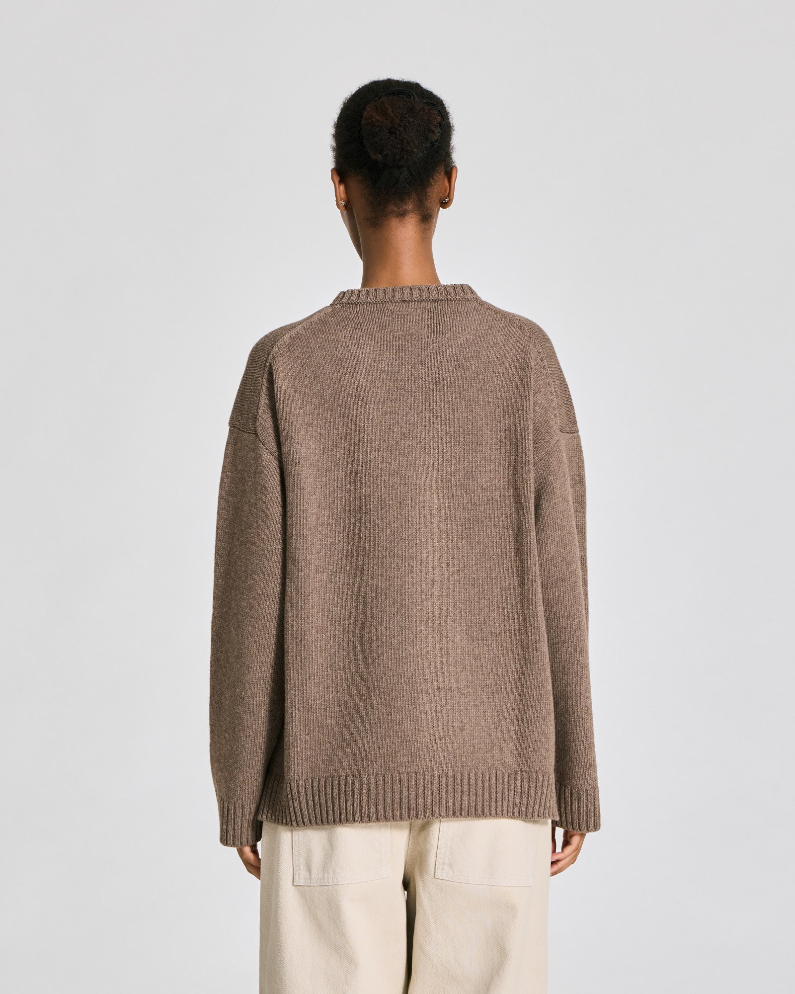 GAI+LISVA Emely Lambswool Knit GOTS Lambswool l Knitwear 756 Mole Melangé