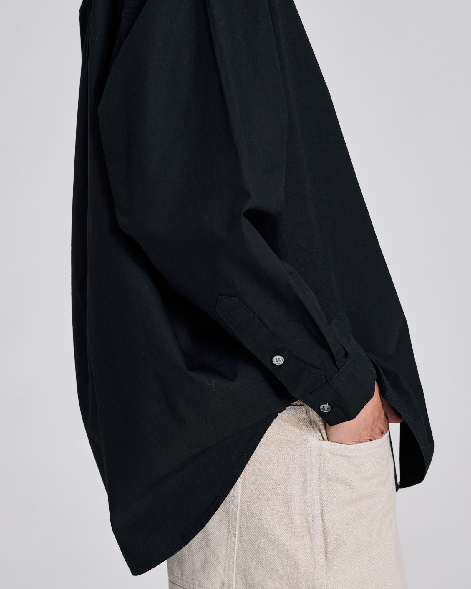 GAI+LISVA Eva L/S Poplin Shirt Shirts & Blouses 652 Stretch Limo Black