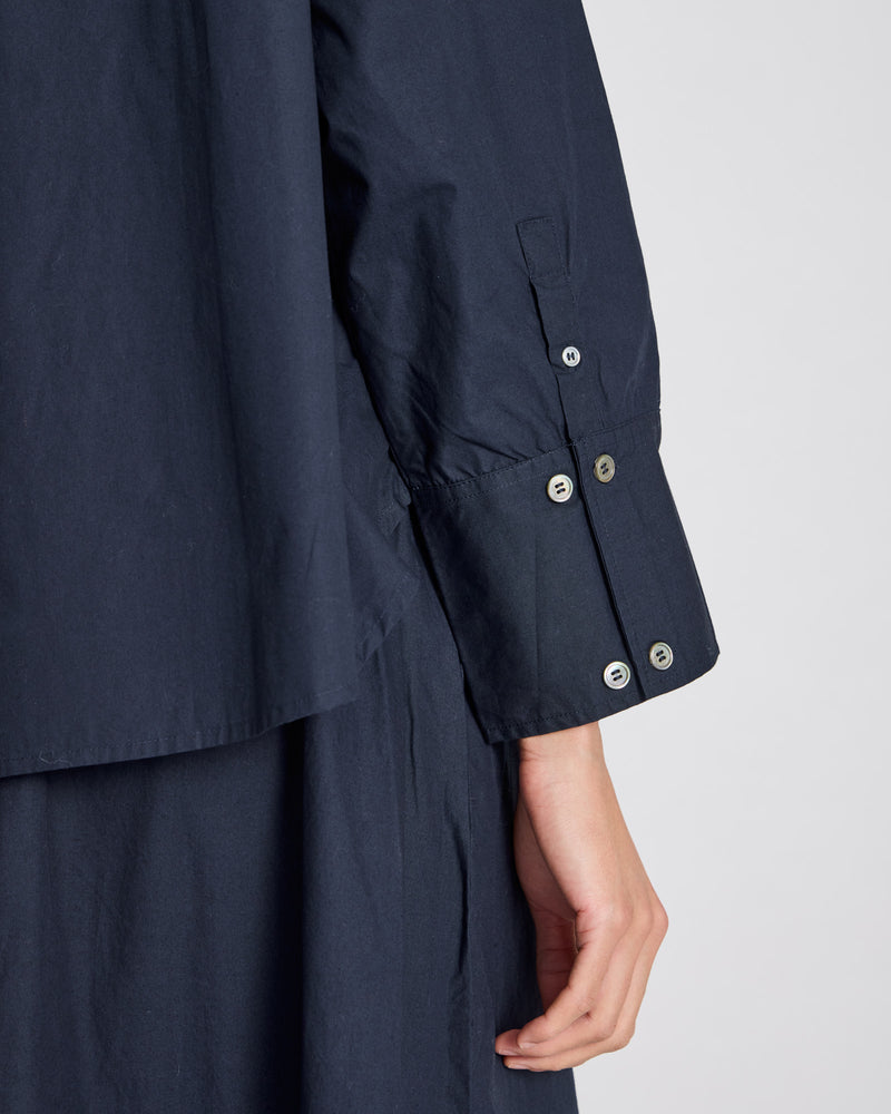 GAI+LISVA Flora Shirt Poplin Gots 243975 Shirt 181 Midnight Blue