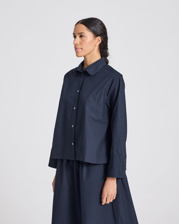 GAI+LISVA Flora Shirt Poplin Gots 243975 Shirt 181 Midnight Blue