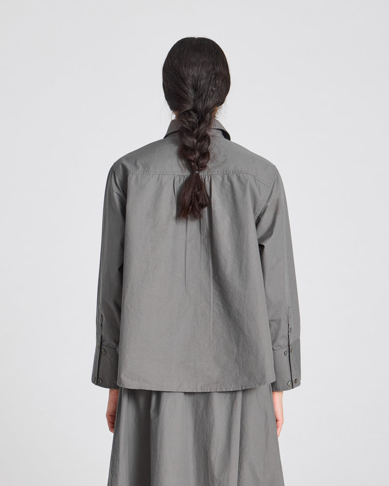 GAI+LISVA Flora Shirt Poplin Gots 243975 Shirt 193 Metal Grey