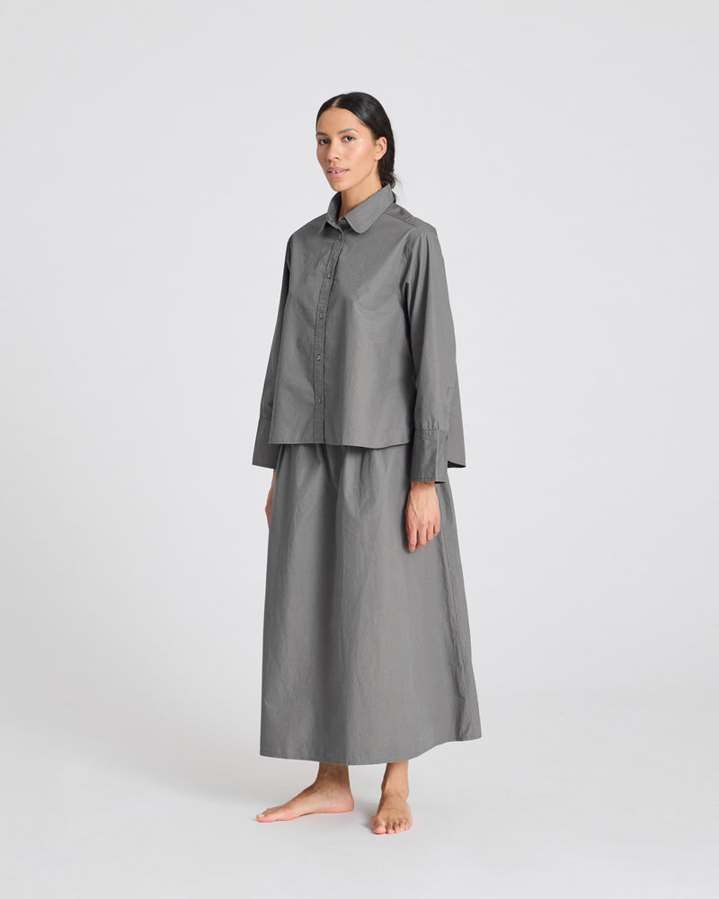 GAI+LISVA Flora Shirt Poplin Gots 243975 Shirt 193 Metal Grey
