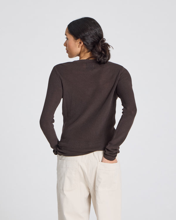 GAI+LISVA Freja L/S Knit GOTS 243975 Knit 681 Mulch