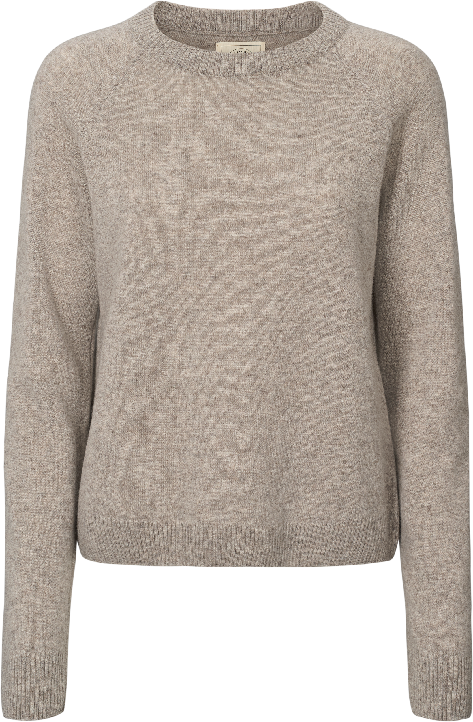 GAI+LISVA Gertrud L/S Pullover Lambswool Knit Lambswool l Knitwear 173 Stone Grey Melangé