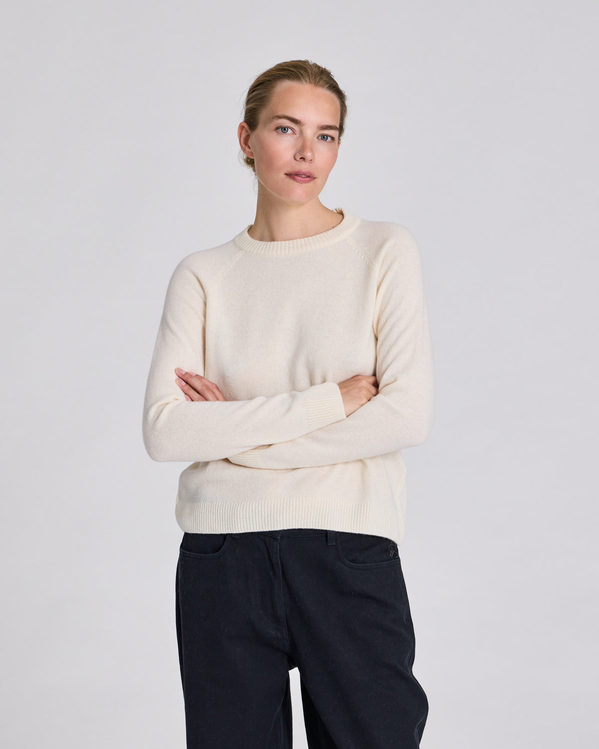 GAI+LISVA Gertrud L/S Pullover Lambswool Knit Lambswool l Knitwear 757 Ecru Melangé