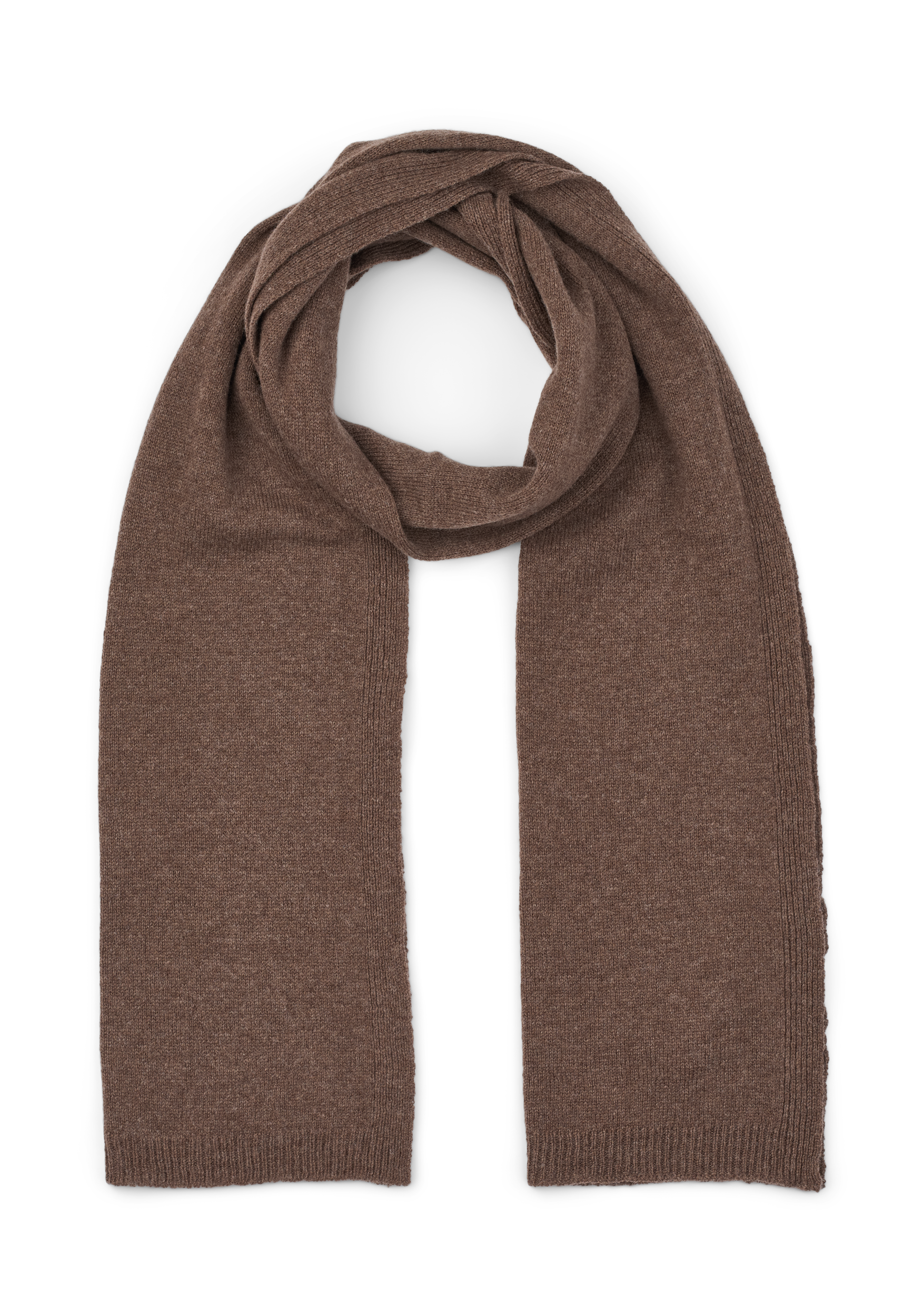 GAI+LISVA Gunvor Lambswool Knit Scarf Lambswool l Knitwear 676 Major Brown