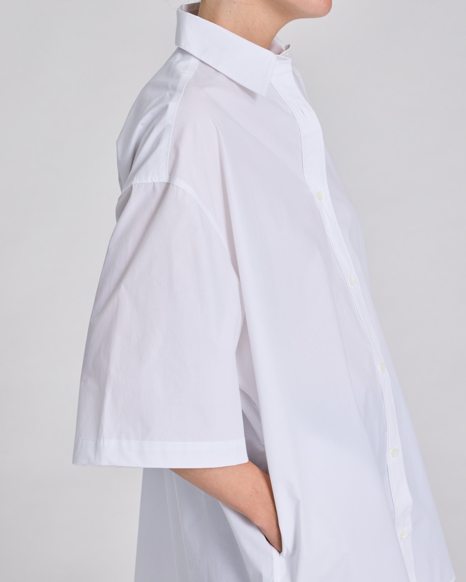 GAI+LISVA Johanne S/S Poplin Shirt Shirts & Blouses 100 White