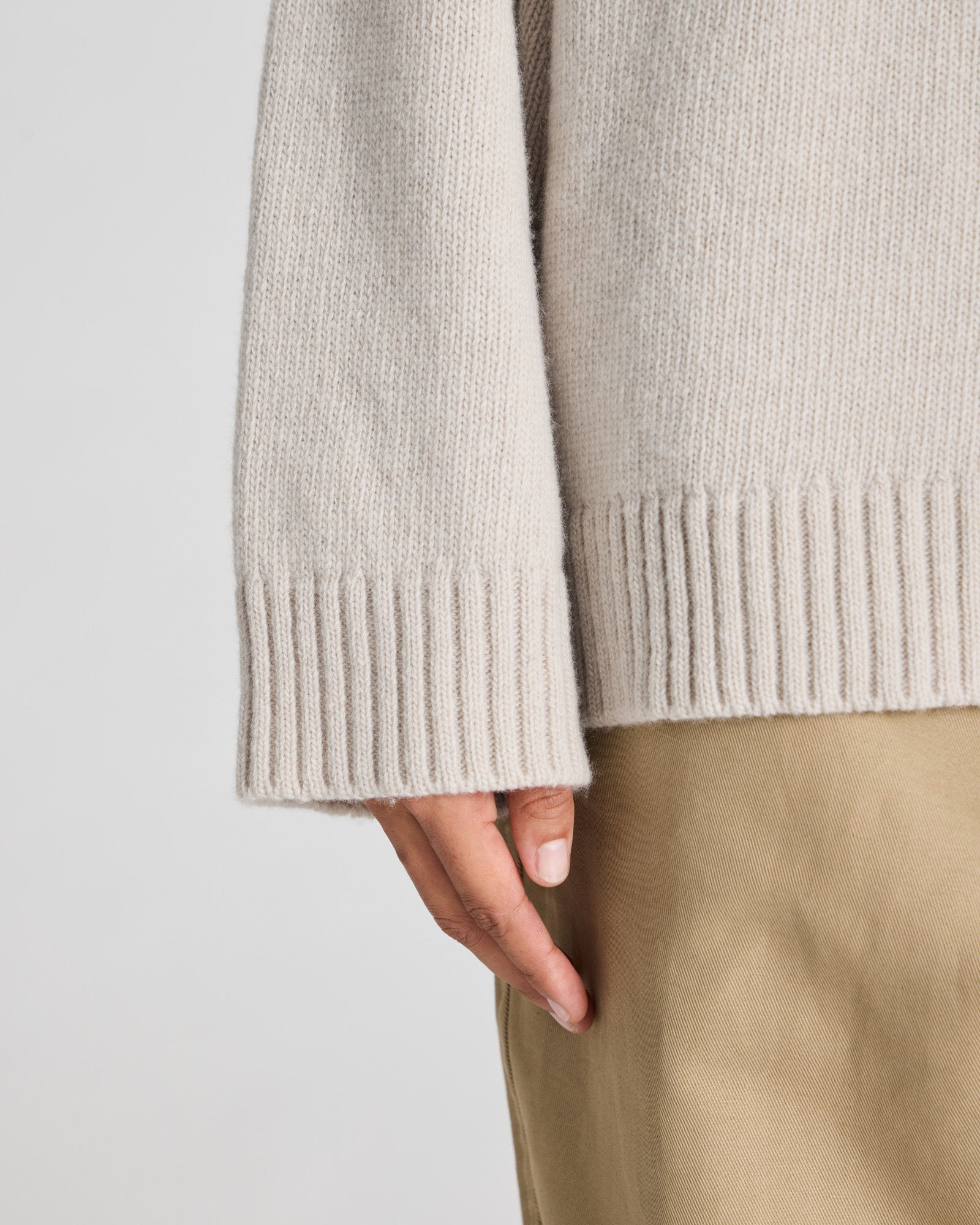 GAI+LISVA Mandie Lambswool Jumper GOTS 243975 Knit 826 Island Fossil