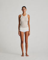 GAI+LISVA Nellie Silk Top Top 150 Off White