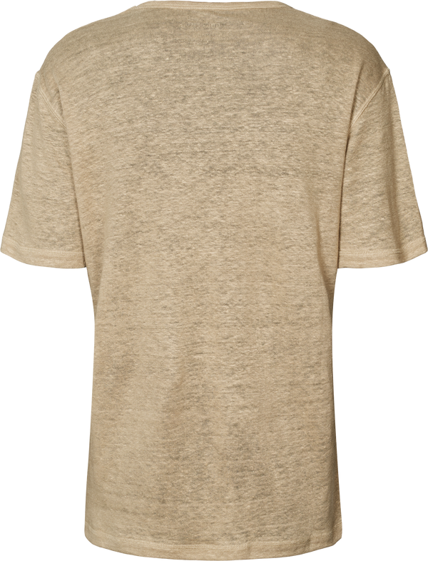 GAI+LISVA Nynne Leinen T-Shirt Top 735 Chinchilla