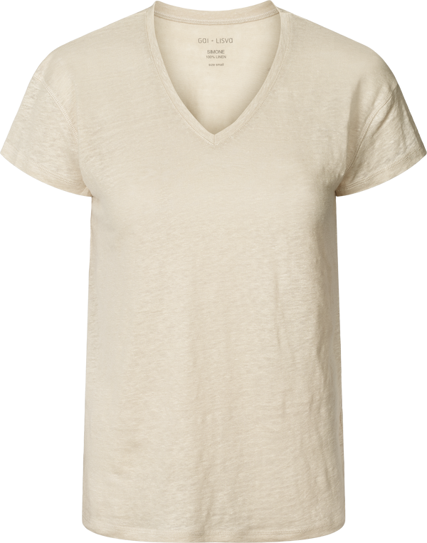 GAI+LISVA Simone Linen Tee Shirt Top 108 Moonstruck