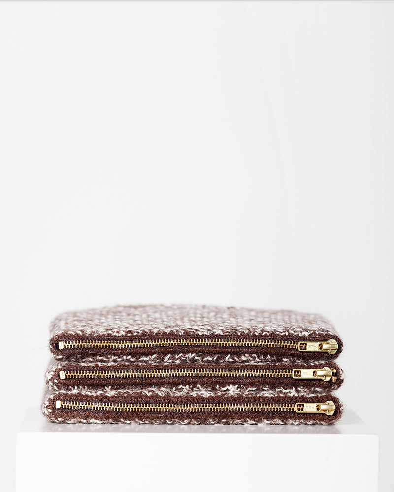 GAI+LISVA Stine Clutch Accessories 682 Mulch/ Ecru Herringbone