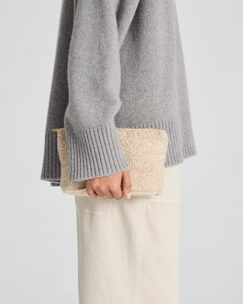 GAI+LISVA Stine Clutch Accessories 685 Dust Powder Herringbone