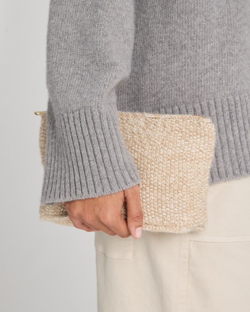 GAI+LISVA Stine Clutch Accessories 685 Dust Powder Herringbone