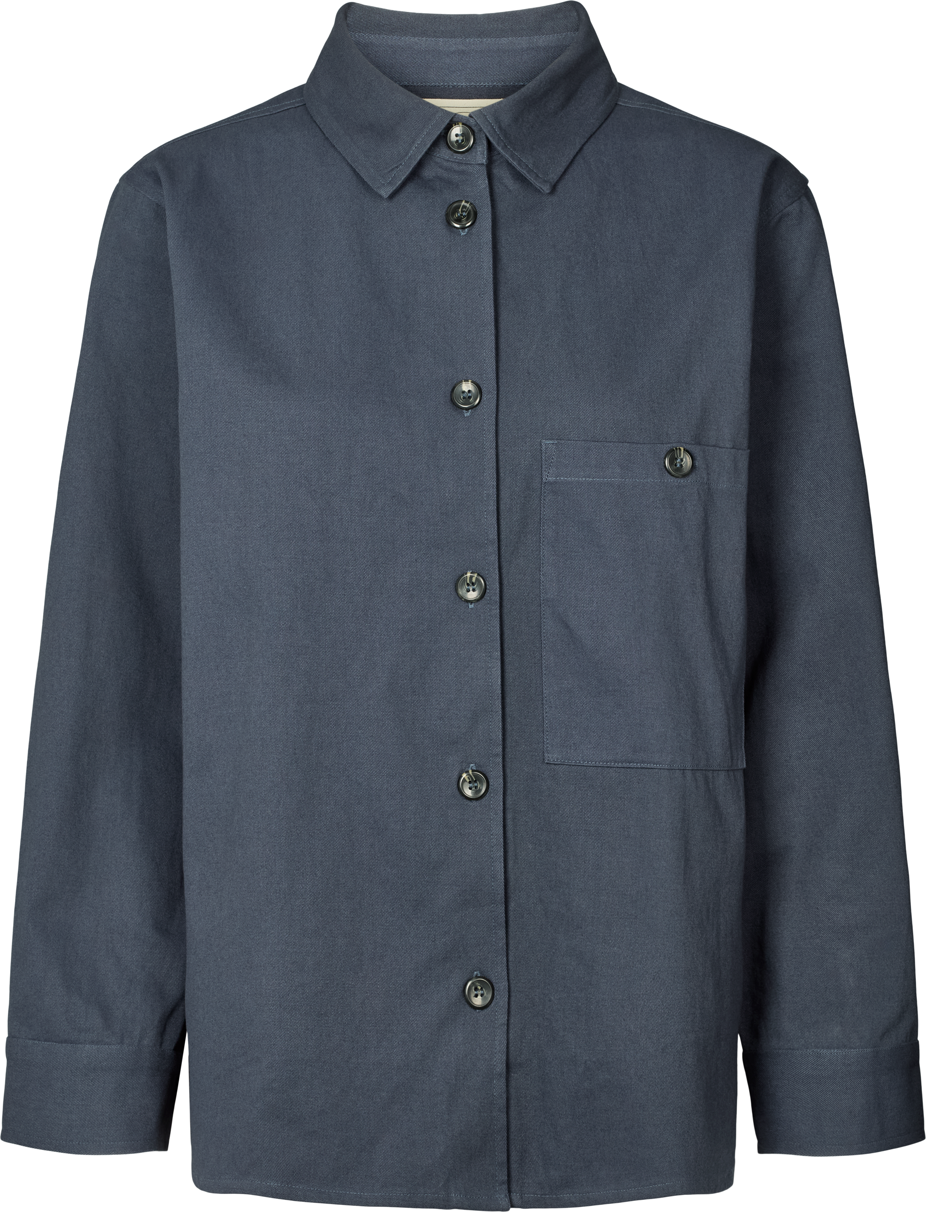 GAI+LISVA Sussie Hemd aus Twill GOTS 243975 - Schwarz Shirt 472 Denim Blue
