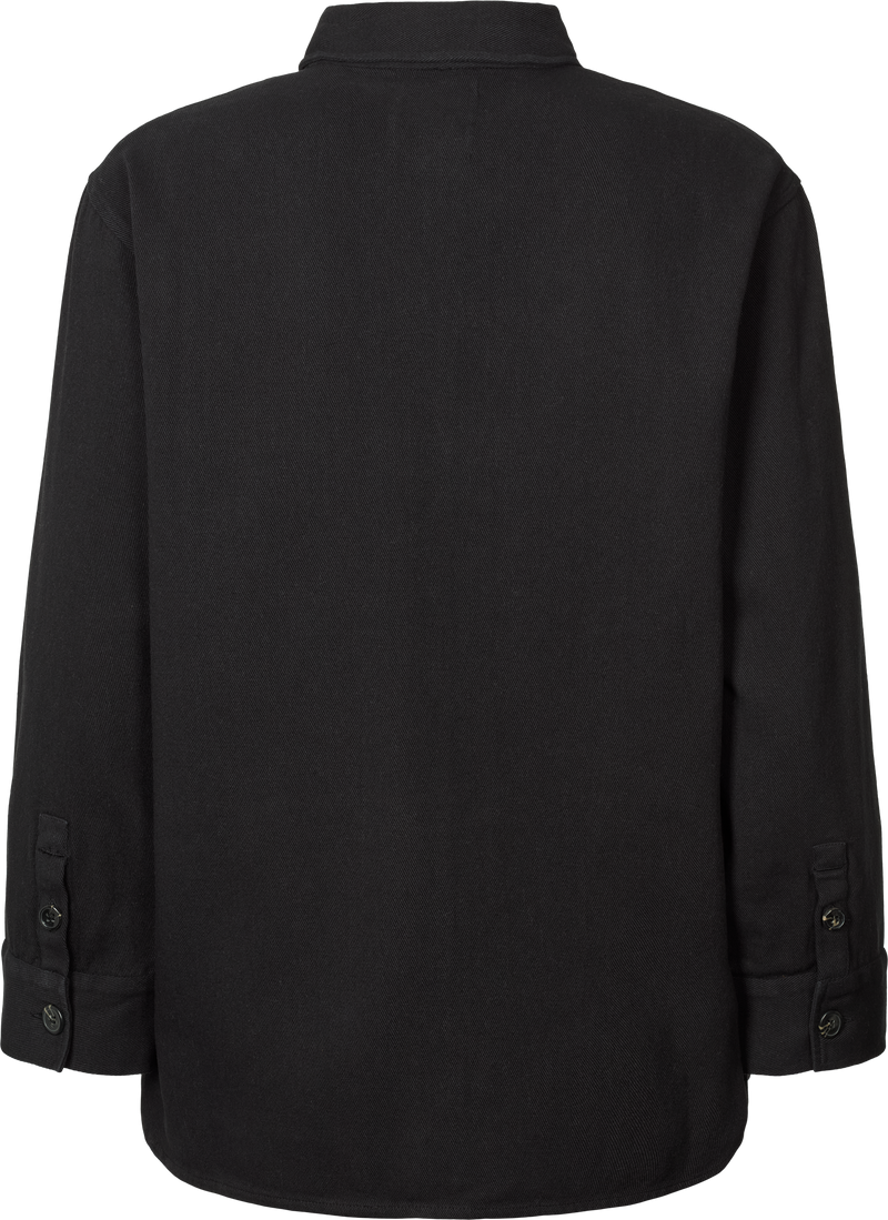 GAI+LISVA Sussie Hemd aus Twill GOTS 243975 - Schwarz Shirt 650 Black