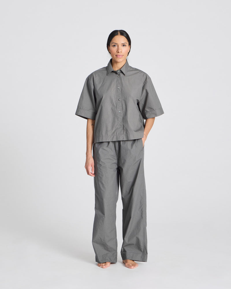 GAI+LISVA Thilde Pant Poplin GOTS 243975 Pants & Shorts 193 Metal Grey