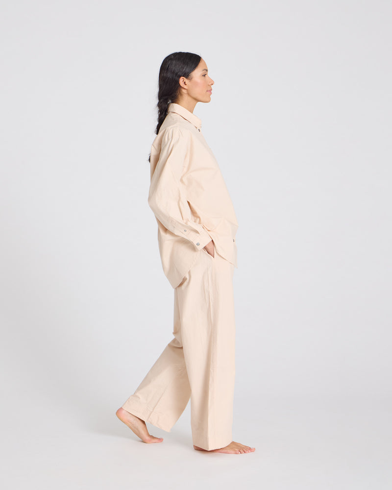GAI+LISVA Thilde Pant Poplin GOTS 243975 Pants & Shorts 195 Smoke Gray