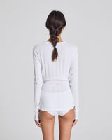GAI+LISVA Thyra L/S Cotton Top Top 100 White