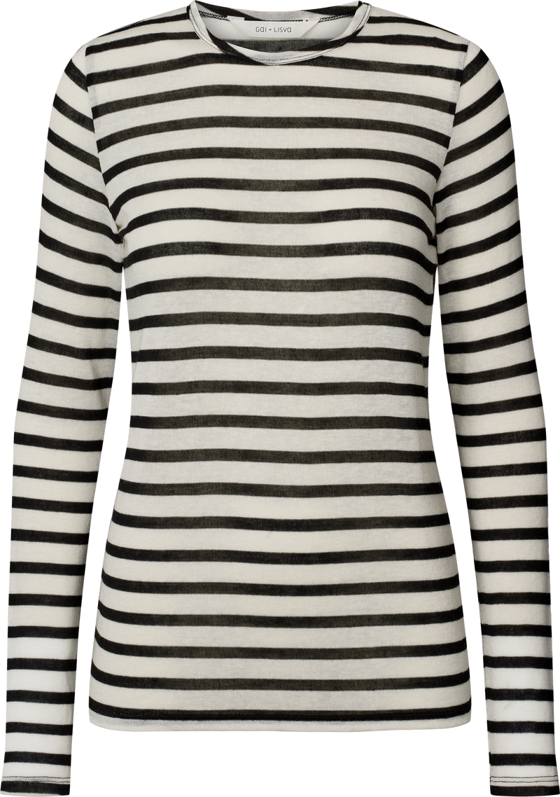 GAI+LISVA Thyra Sailor Wool Top Top 962 Ecru / Black Sailor Stripe