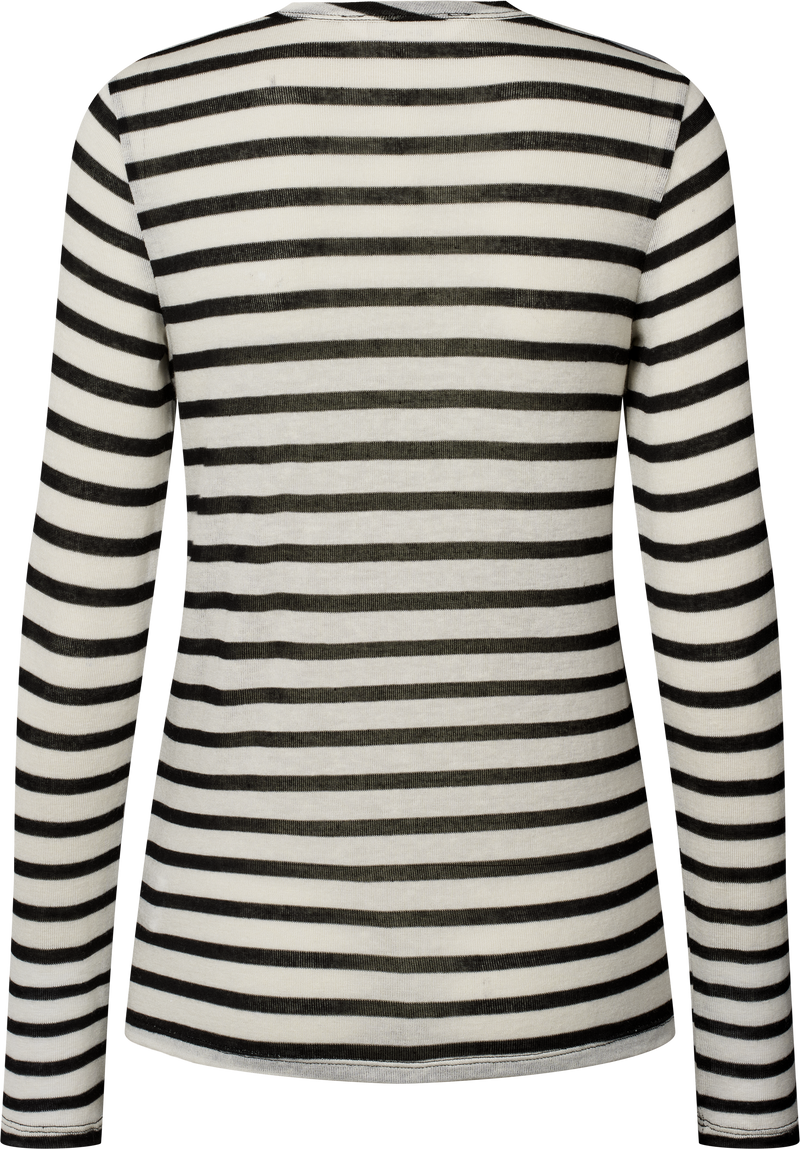 GAI+LISVA Thyra Sailor Wool Top Top 962 Ecru / Black Sailor Stripe