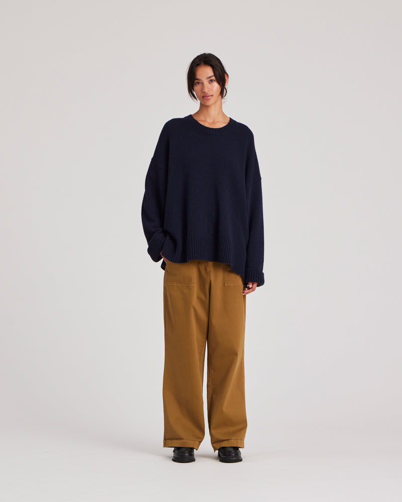 GAI+LISVA Vigga Lambswool Jumper Knit 181 Midnight Blue