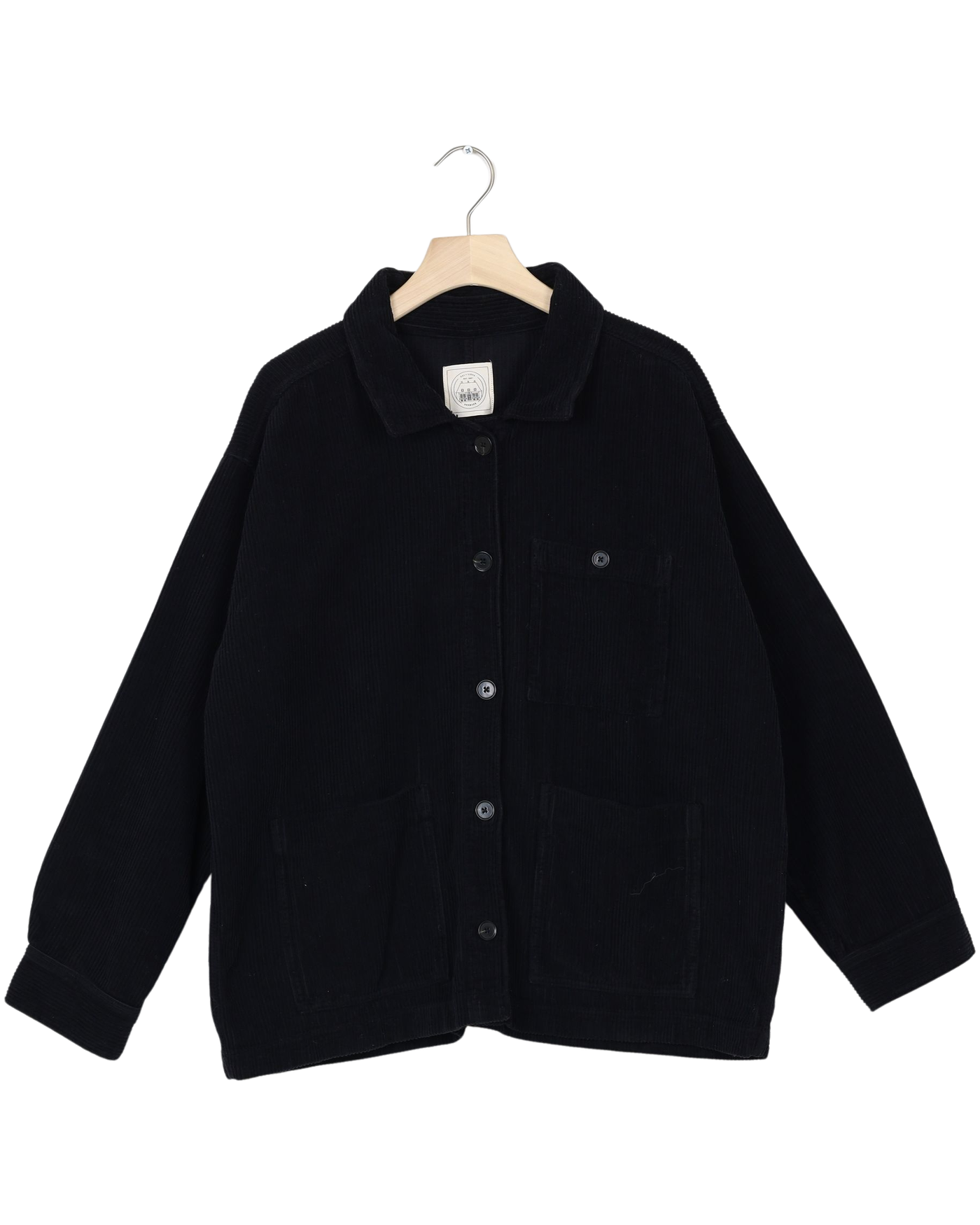 Secondhand Ellie Corduroy Jacket - Stretch Limo Black