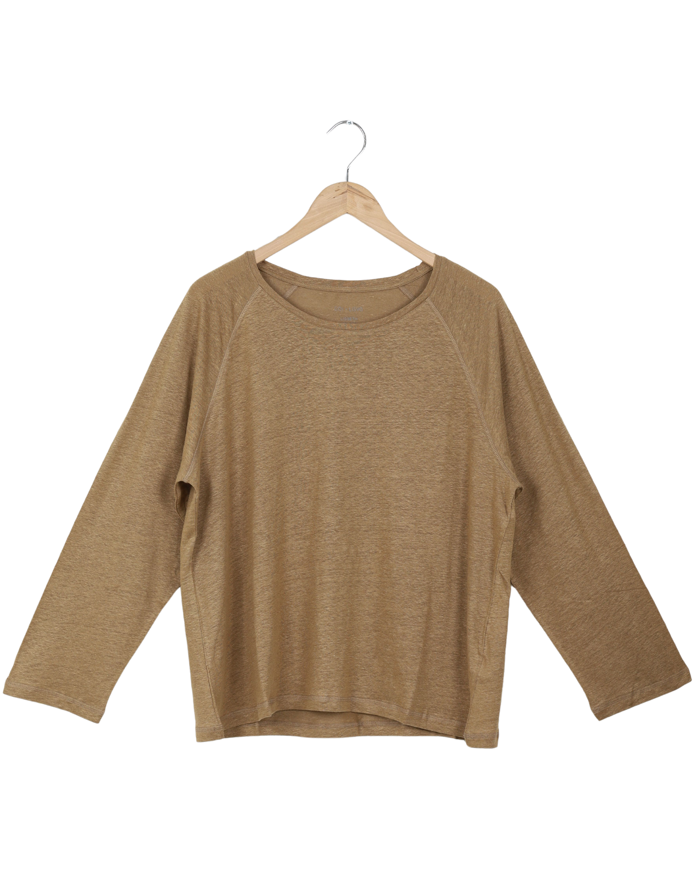 Secondhand Lisbeth Linen Top - Brown Mustard