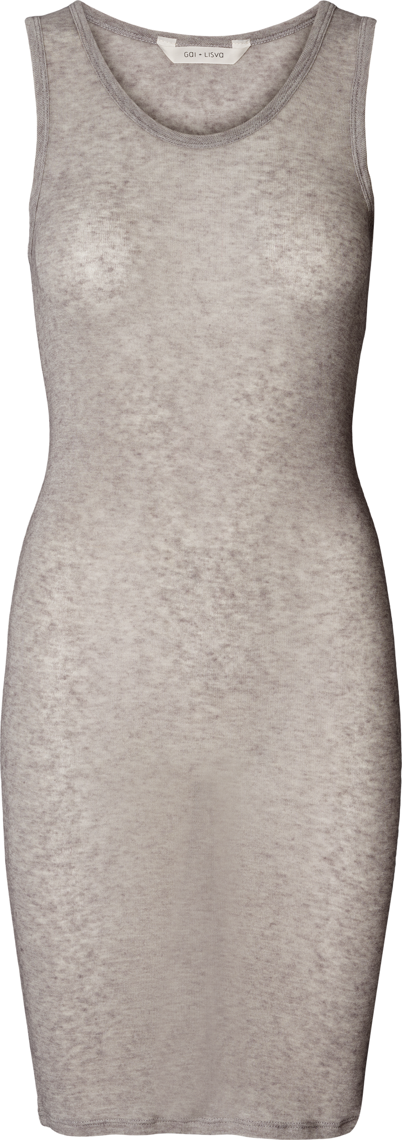GAI+LISVA Anis Wool Slip Dress Top 601 Light Grey Melange