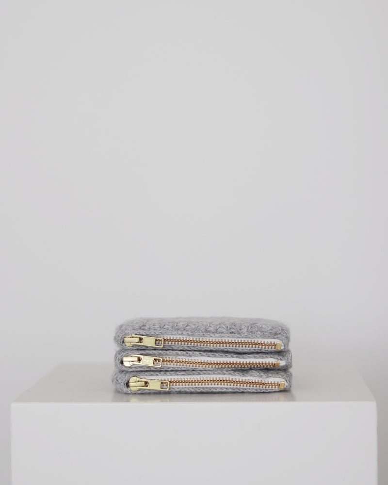 GAI+LISVA Dorrit Alpaca Purse Accessories 601 Light Grey Melange